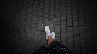 Legs Girl on pavement