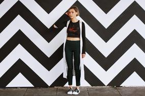 Black White Wall girl