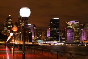 cityscape of illuminated Park