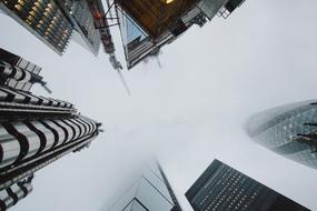 Foggy Buildings cityscape