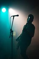 Man Guitar concert lights