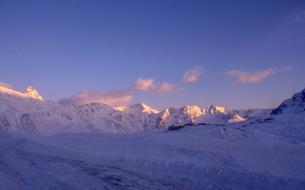 mountain snowy magical landscape