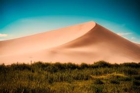 Sand Dunes Mountain Landscape view