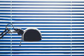 Blue Blinds Lamp