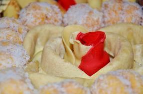 decorated pastry baking