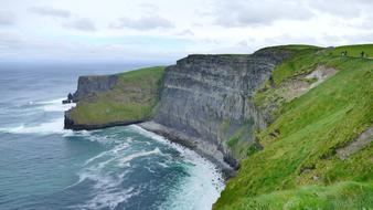 big green mountains by the sea