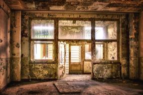 abandoned room in house