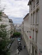 Building on Street in Europe