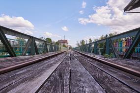 Tracks Clouds Bridge