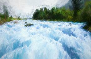 river una land landscape nature