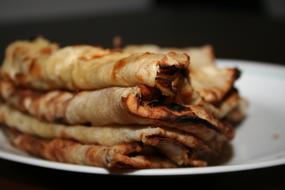 fried pancakes on the table