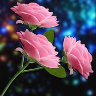 pink flowers art background