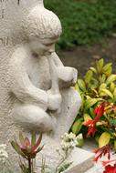 Boy Flautist Cemetery statue