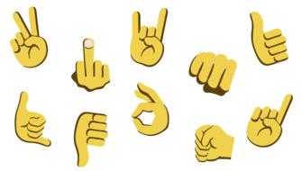 emojis hands symbols sign signals