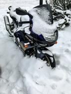 Motorcycle Snow Snowdrifts