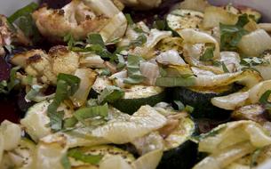 zucchini and onions fried