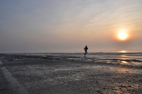 Sunset Beach Sea Body Of