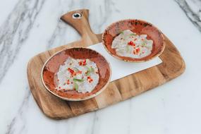 tasty dish in plates