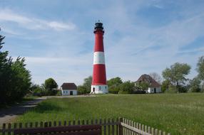 Lighthouse Grass Sky