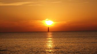 Sunset Lighthouse Atlantic
