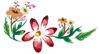 flowers painted floral summer