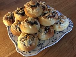 sugar cakes on a plate