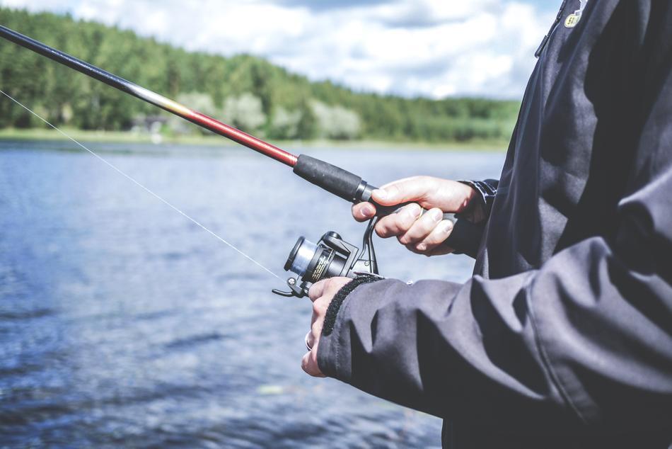 fishing on Lake Blue Water