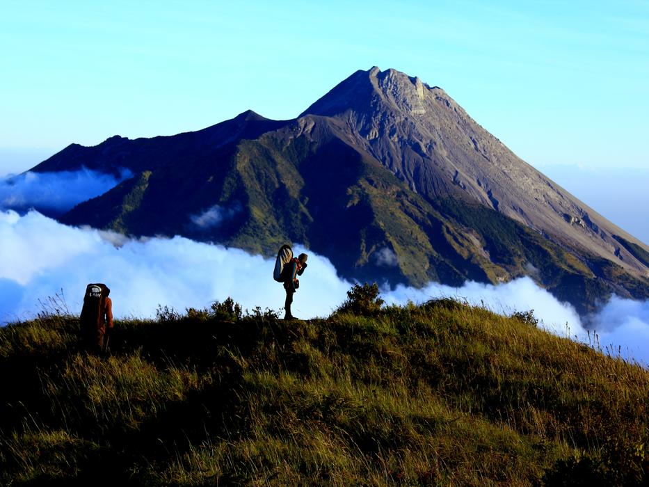 Merapi Merbabu Volcano free image download