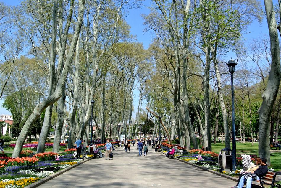 Topkapi Palace Gardens view