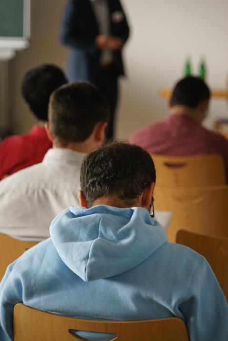 students in the classroom at the seminar