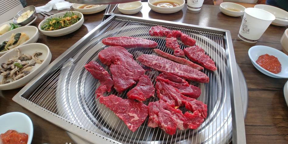 Juicy slices of grilled meat