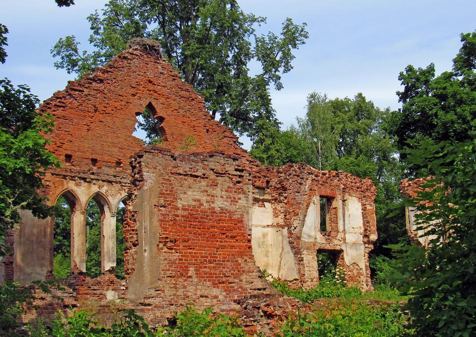 Vintage The Ruins Of Wall