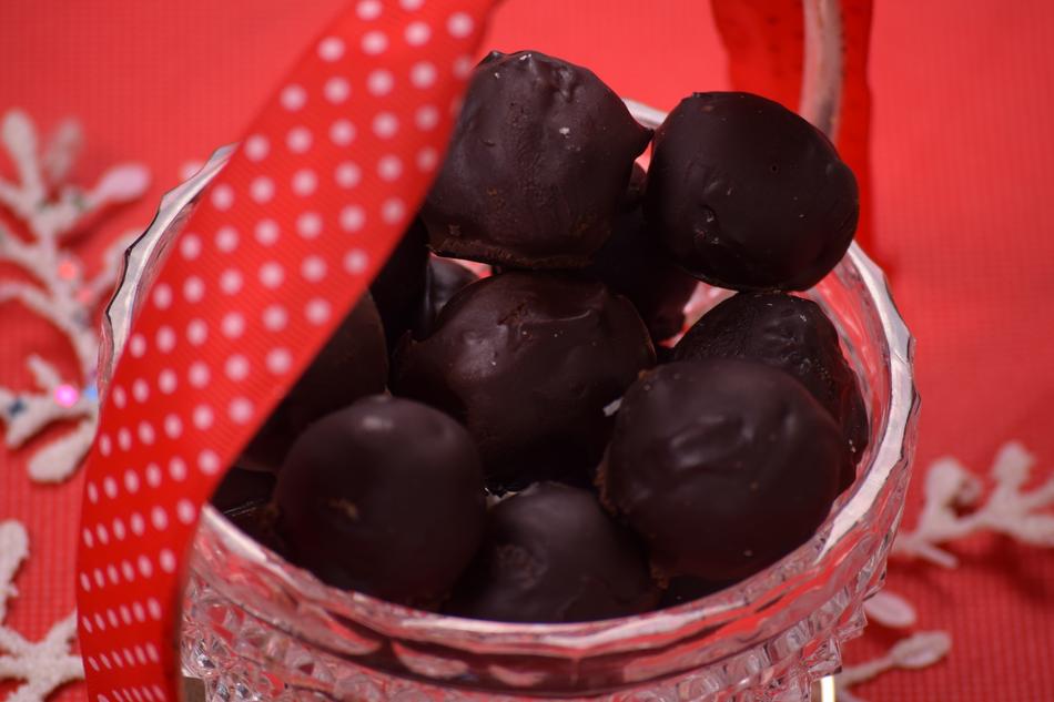 chocolate sweets in a bowl