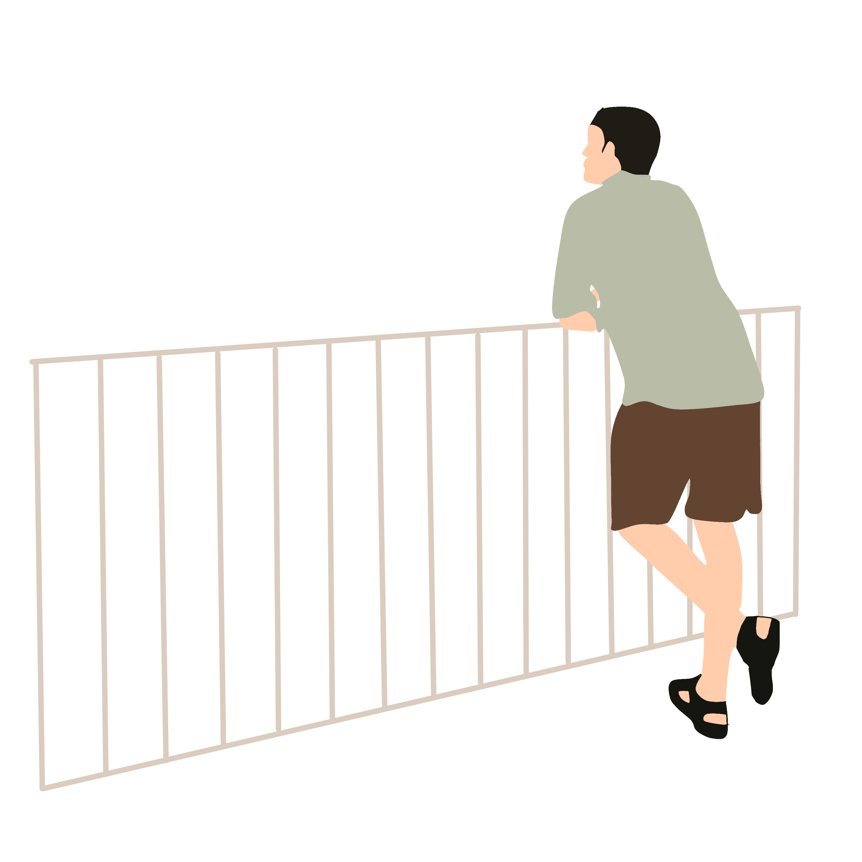 Guy near the parapet as an illustration free image download