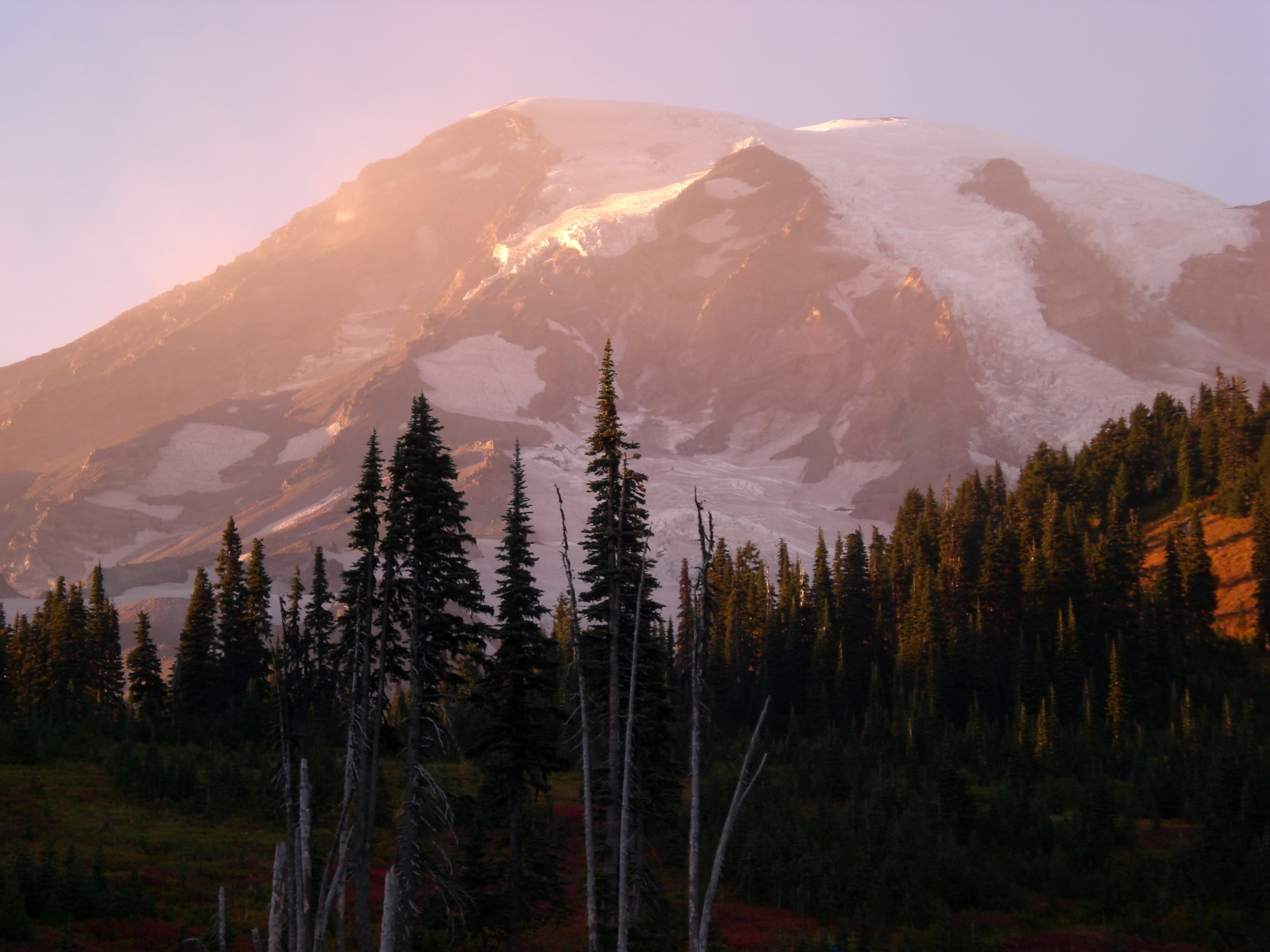 Mt Rainier Washington Sunset free image download