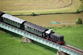 Old And New Train River