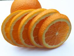 Fruit Oranges White background