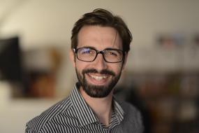 Portrait of Human Adult in glasses