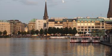 Hamburg Alster city port