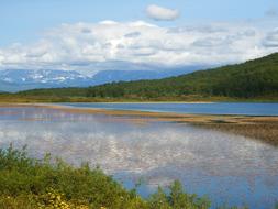 Lake and Mountains landscape