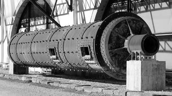 old Manufactures Machine black and white