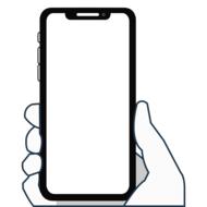 clipart of iphone x cellular smartphone