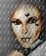 decoration portrait pattern metal