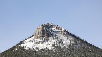 Snow Mountain Blue Sky