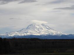 Mt Rainier Clouds Mountain