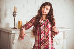 Girl Brunette Brown Hair