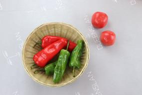 Delicious ripe vegetables on a plate
