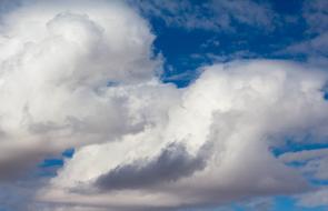 gorgeous white clouds on a blue background
