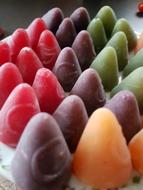 colored frozen treats