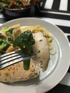 broccoli with fish